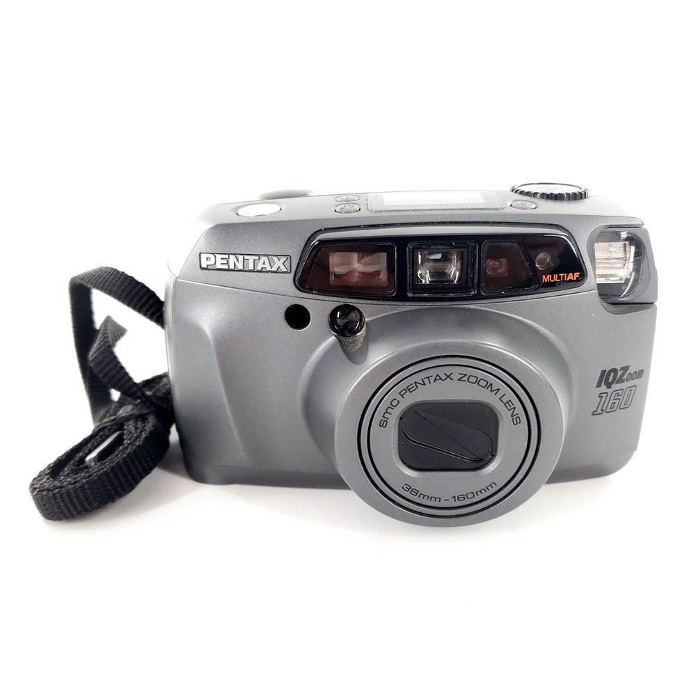 Pentax IQZoom 160 35mm Point & Shoot Film Camera Film Tested & Works